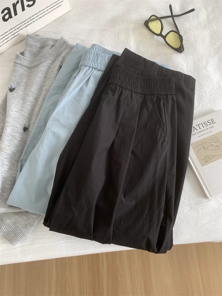 Lightweight Breathable Washed Cotton Balloon Pants Women Japanese Retro Grandma Pants Cropped Carrot Pants Summer Wide Leg - Image 3
